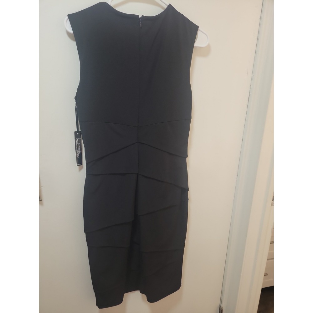 White House Black Market Instantly Slimming Dress Size 10 Black NWT Sheath - Picture 3 of 12